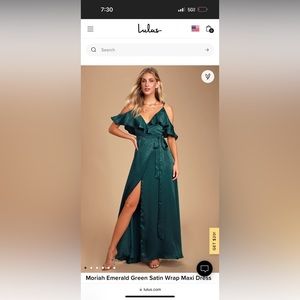 Emerald Green Wrap Dress